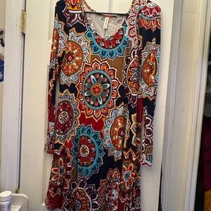 Bohemian Long Sleeve Dress